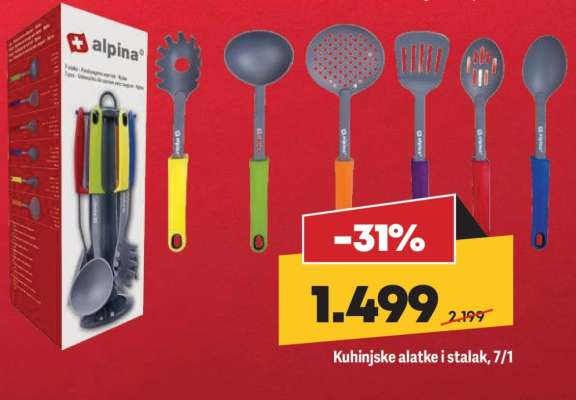 Kuhinjske alatke i stalak, 7/1