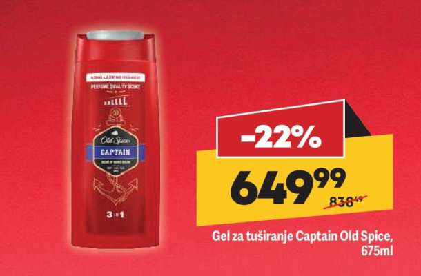 Gel za tuširanje Captain Old Spice