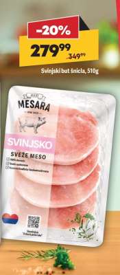 Svinjski but šnicla, 510g