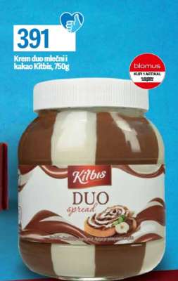 Krem duo mlečni i kakao Kitbis 750g