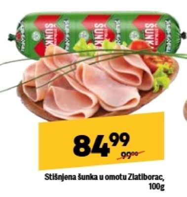 Stišnjena šunka u omotu Zlatiborac 100g