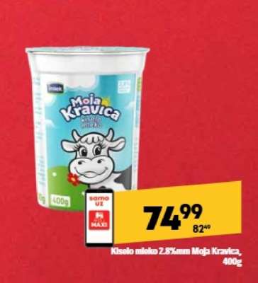 Kiselo mleko 2.8 % mm Moja kravica 400g