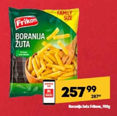 Boranija žuta Frikom, 700g