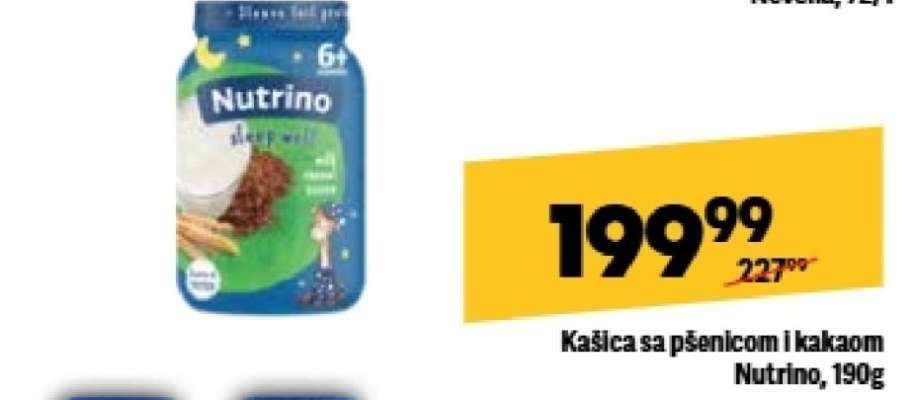 Kašica sa pšenicom i kakaom Nutrino 190g