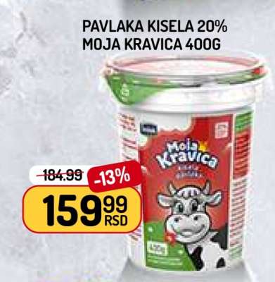 Pavlaka Kisela 20% Moja Kravica 400g