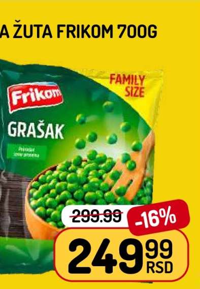 Frikom Grašak 700g