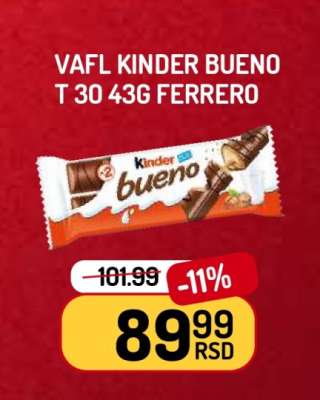 VAFL KINDER BUENO T 30 43g FERRERO