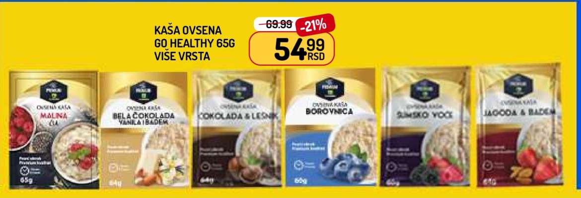 Kaša ovsena Go Healthy 65g