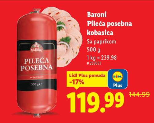 Baroni Pileća posebna kobasica