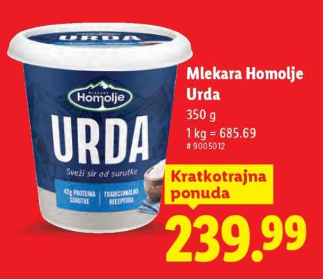 Mlekara Homolje urda