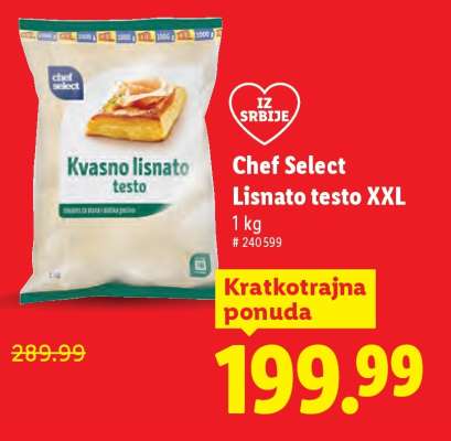 Chef Select Lisnato testo XXL