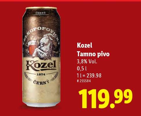 Kozel Tamno pivo