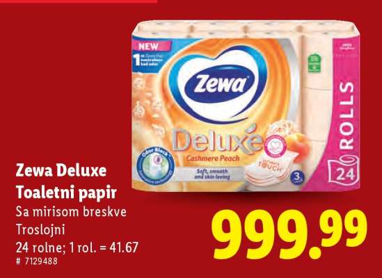 Zewa Deluxe Toaletni papir