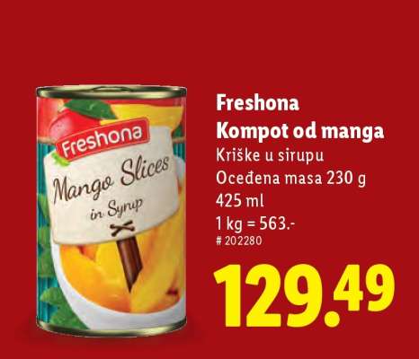 Freshona Kompot od manga