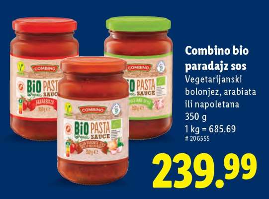 Combino Bio paradajz sos