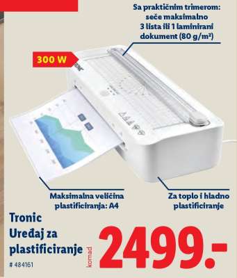 TRONIC Uređaj za plastificiranje