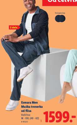 Esmara Men Muška trenerka od flisa