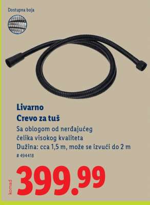 LIVARNO Crevo za tuš