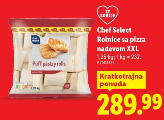 Chef Select Rolnice sa pizza nadevom XXL