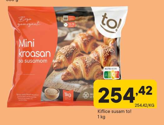 Mini kroasan sa susamom