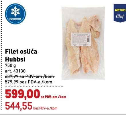 Filet oslića Hubbsii