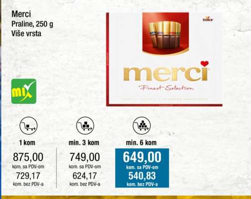 Merci Praline, 250 g