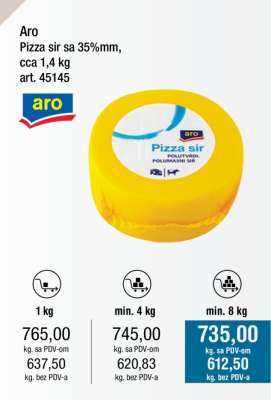 Aro Pizza sir sa 35%mm