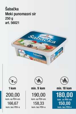 Šabačka Meki punomasni sir