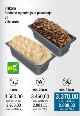 Frikom Sladoled ugostiteljsko pakovanje 6 l