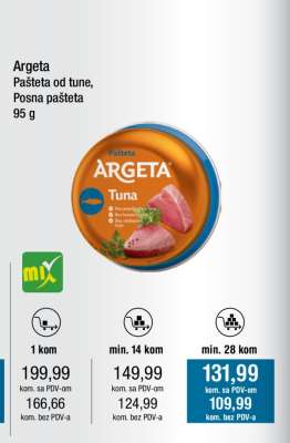 Argeta pašteta od tune