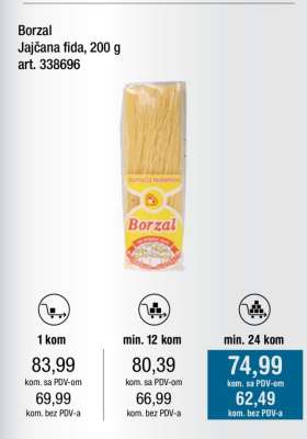 Borzal Jajčana fida, 200 g