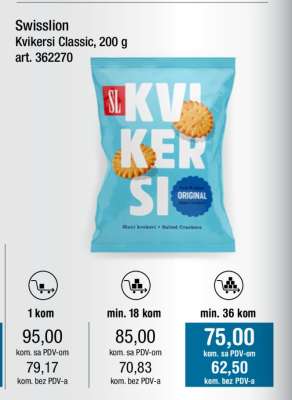 Swisslion Kvikersi Classic, 200 g
