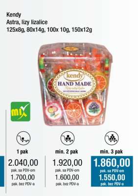 Kendy Astra, lizy lizalice