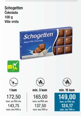 Schogetten čokolada