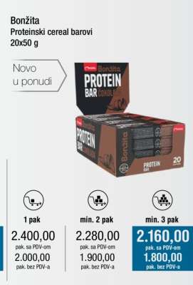Bonžita Proteinski cereal barovi
