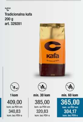 „C” Tradicionalna kafa