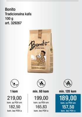 Bonito Tradicionalna kafa