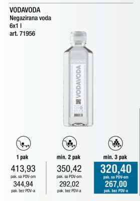 VODAVODA Negazirana voda 6x1 l