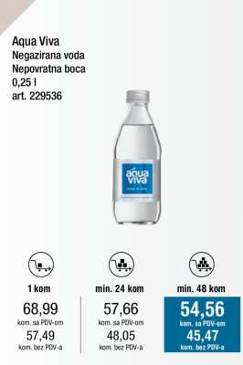 Aqua Viva Negazirana voda