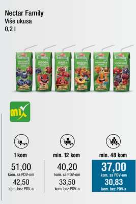 Nectar Family Više ukusa 0,2 l