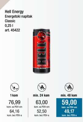 Hell Energy Energetski napitak Classic