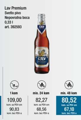 Lav Premium Svetlo pivo