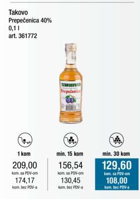 Takovo Prepečenica 40%