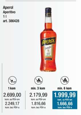 Aperol Aperitivo 1 l