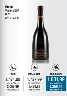 Rubin Vinjak VSOP 0.7l