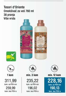 Tesori d’Oriente Omekšivač