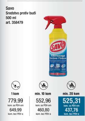 Savo sredstvo protiv budi 500 ml