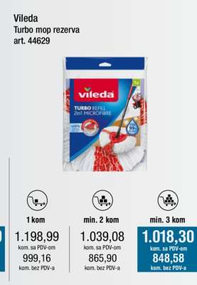 Vileda Turbo mop rezerva