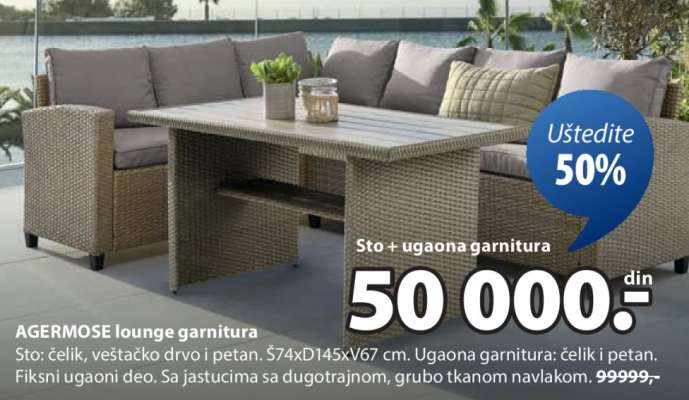 AGERMOSE lounge garnitura