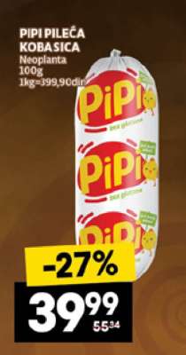 Pipi pileća kobasica